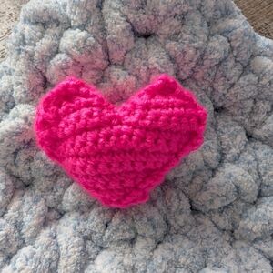 Handmade Pink Heart Plush